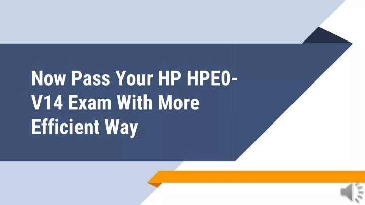 now pass your hp hpe0 v14 exam with more