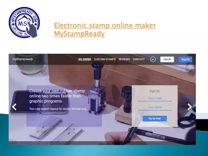 electronic stamp online maker mystampready