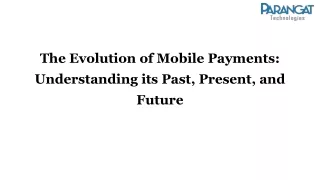 Mobile Payments Evolution Scenario