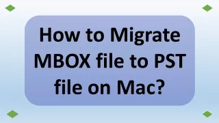 MBOX to PST Converter for Mac Software