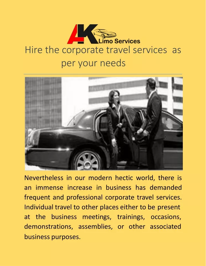 hire the corporate travel services as per your needs