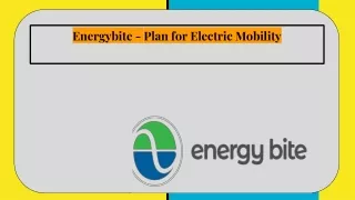 Energybite - Plan for Electric Mobility