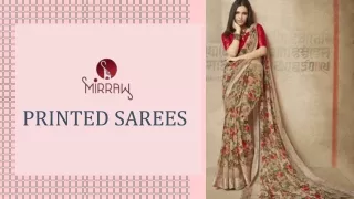 Indian Printed Sarees Collection at Mirraw