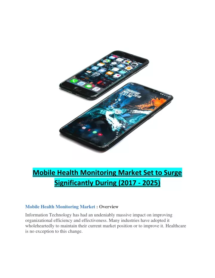 mobile health monitoring market set to surge