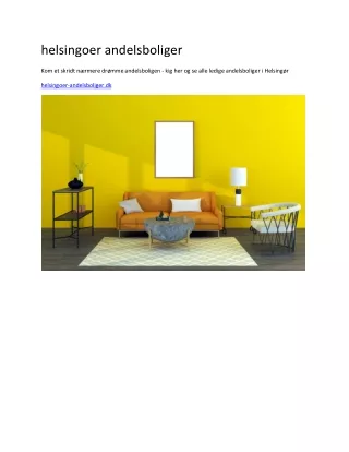 helsingoer andelsboliger