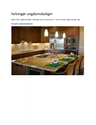 helsing r ungdomsboliger