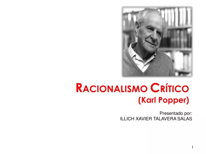 r acionalismo c r tico karl popper