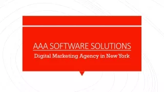 Digital Marketing Services in New York -  Online Marketing Agency
