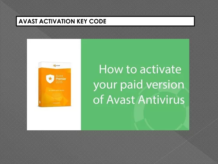 avast activation key code