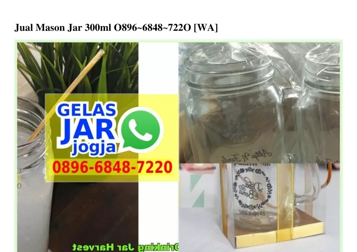 jual mason jar 300ml o896 6848 722o wa