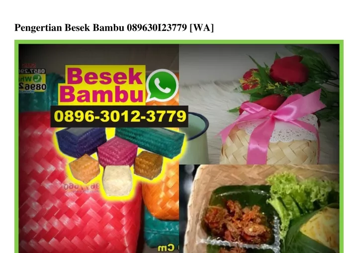 pengertian besek bambu 089630i23779 wa