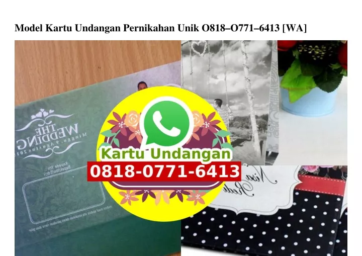 model kartu undangan pernikahan unik o818 o771