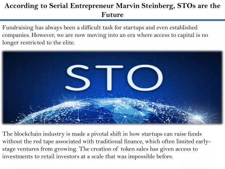 according to serial entrepreneur marvin steinberg