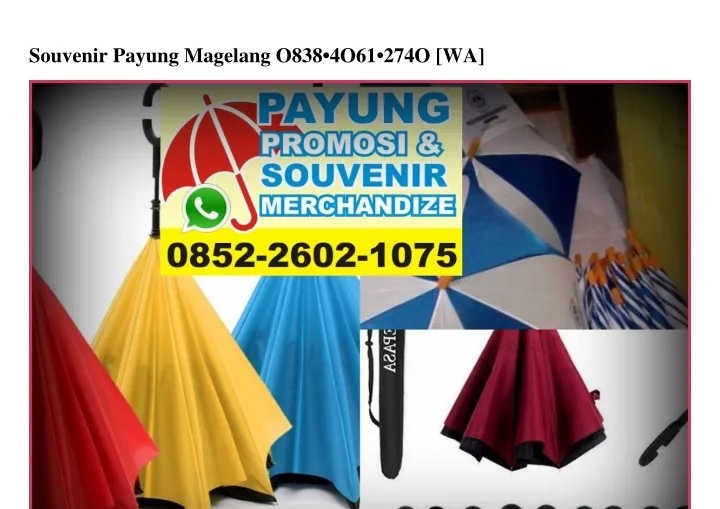 souvenir payung magelang o838 4o61 274o wa