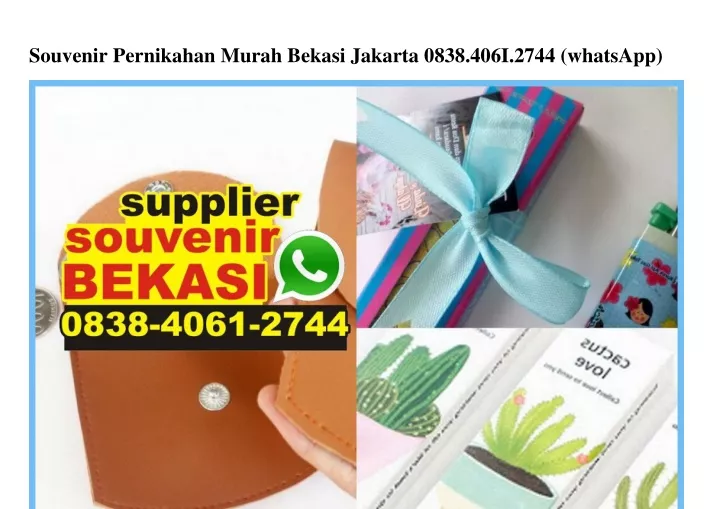 souvenir pernikahan murah bekasi jakarta 0838