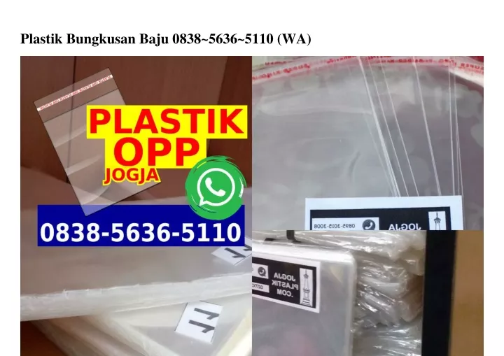 plastik bungkusan baju 0838 5636 5110 wa