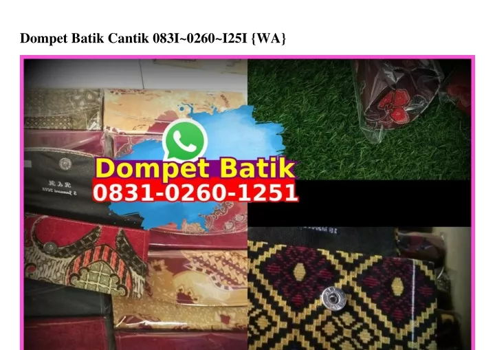 dompet batik cantik 083i 0260 i25i wa