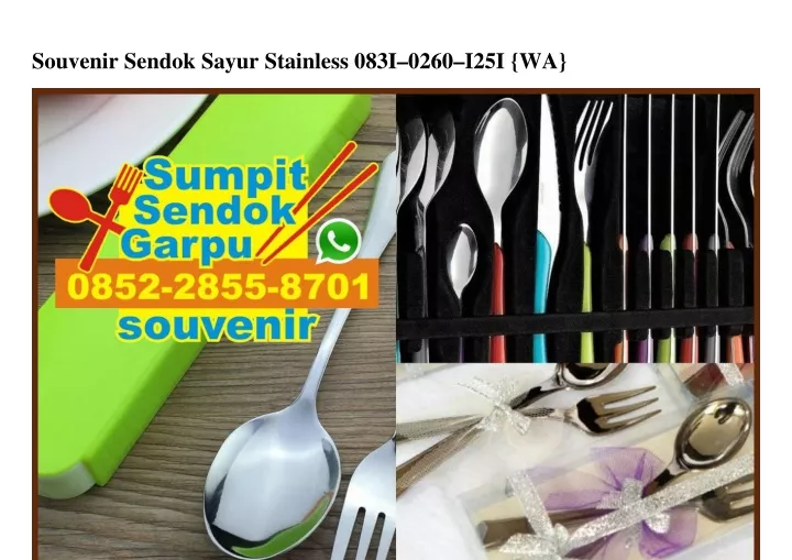 souvenir sendok sayur stainless 083i 0260 i25i wa