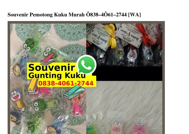 souvenir pemotong kuku murah 838 4 61 2744 wa