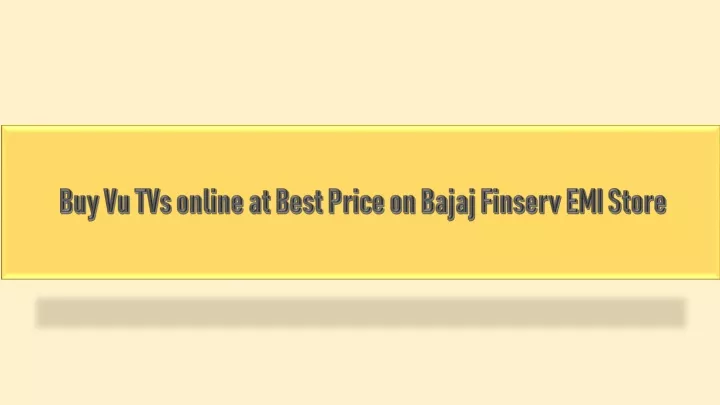 buy vu tvs online at best price on bajaj finserv emi store