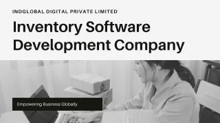 Inventory Software Development Company Bangalore, India.