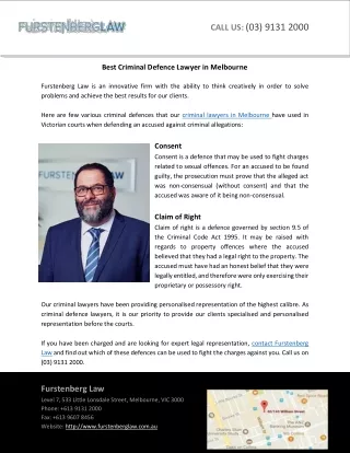 Best Criminal Defence Lawyer in Melbourne