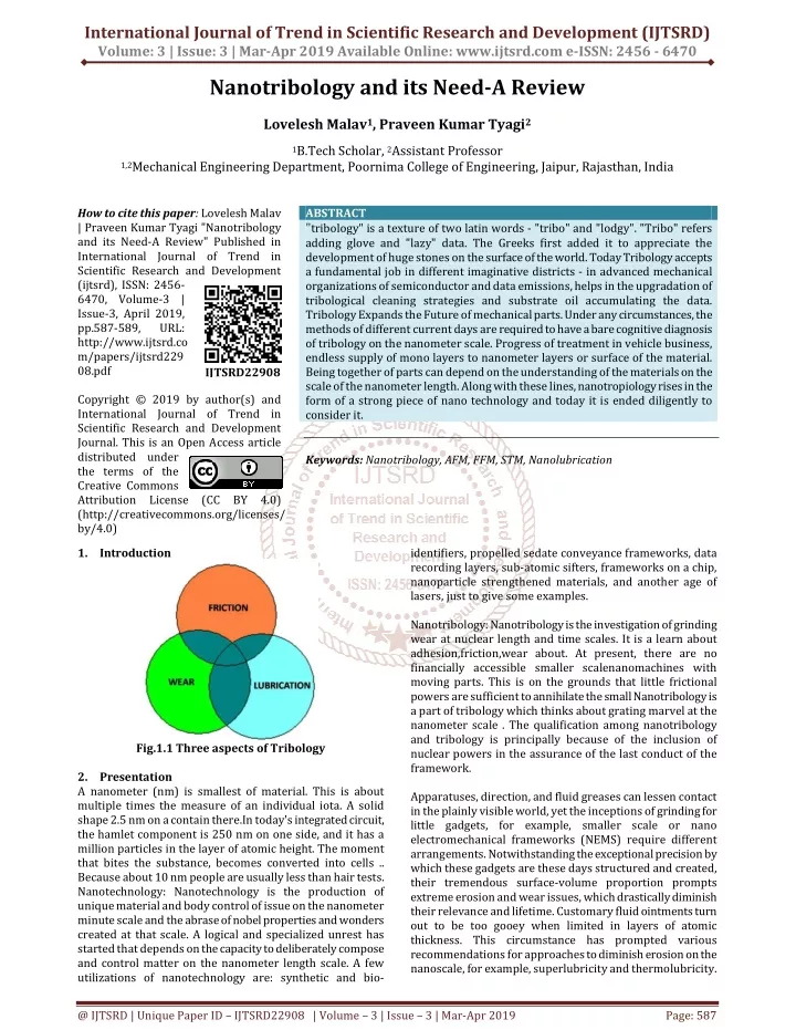 international journal of trend in scientific