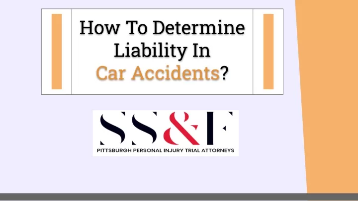 how to determine liability in car accidents