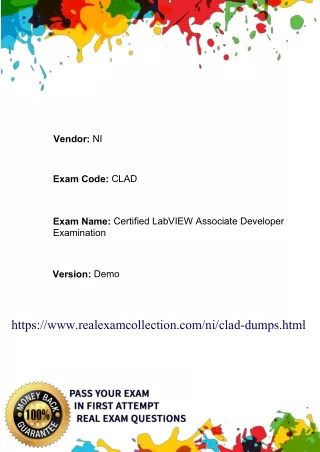 2020 Download Updated NI CLAD Dumps - CLAD Exam Study Material