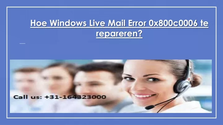 hoe windows live mail error 0x800c0006