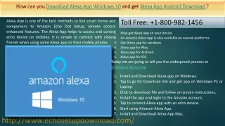 How can you Download Alexa App Windows 10 and get Alexa App Android Download?