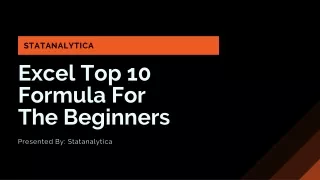 Excel Top 10 formula For The Beginners