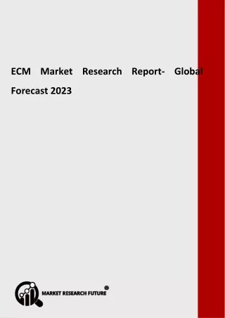 ECM Market analysis by Service Type, by Vertical