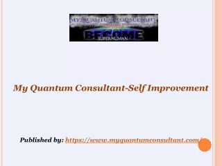 My Quantum Consultant-Self Improvement
