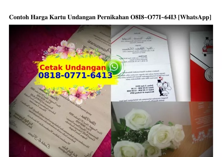 contoh harga kartu undangan pernikahan o8i8 o77i
