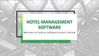 Hotel Management Software | onlineyashraj.com