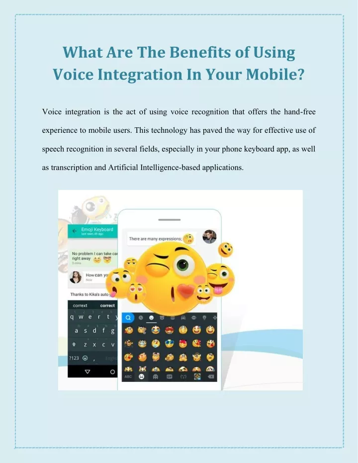 what are the benefits of using voice integration