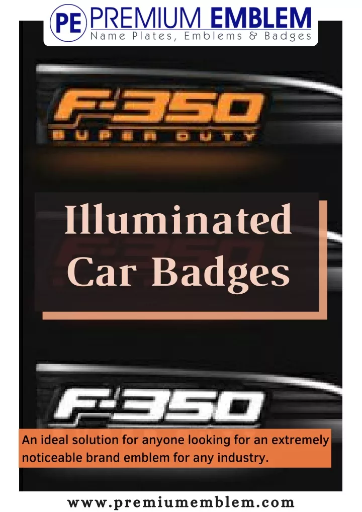 illuminated car badges