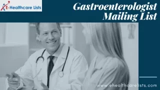 Gastroenterologist mailing list