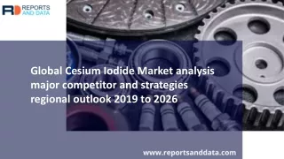 global cesium iodide market analysis major