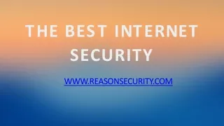 The Best Internet Security