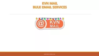 Bulk email service provider in India - Kvn Mail