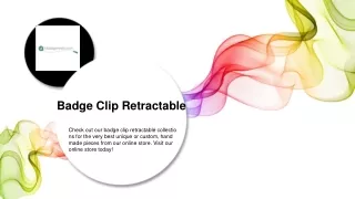 Badge Clip Retractable