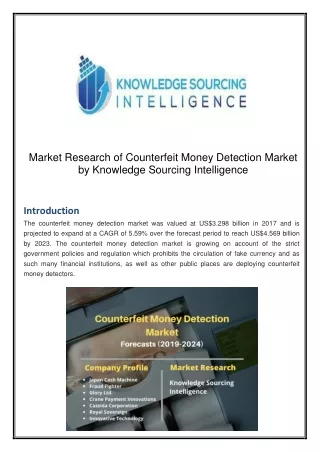 market research of counterfeit money detection