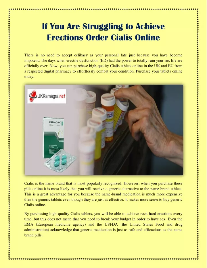 if you are struggling to achieve erections order