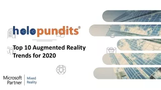 Top 10 Augmented Reality Trends for 2020