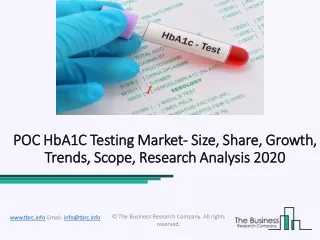 POC HbA1C Testing Market Trends, Drivers and Growth Opportunities 2022