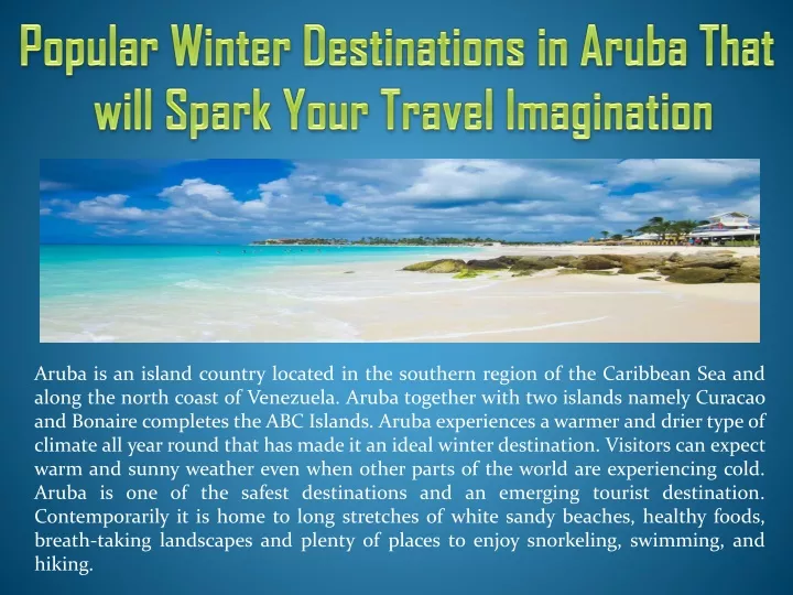 popular winter destinations in aruba that will