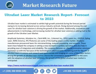 Ultrafast Laser Market Opportunities, Revenue Analysis and - Forecasts from 2020 to 2023