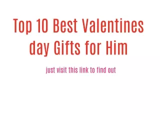 Top 10 Best valentines day gifts for him in 2020